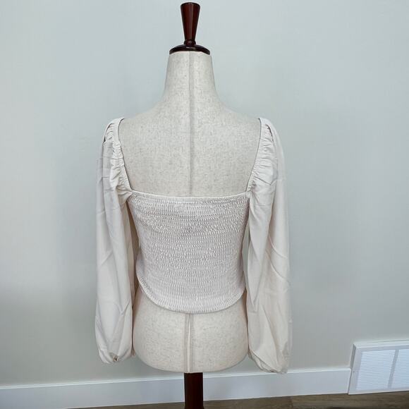 PROMESA Women's Champagne Stunning Embroidered Top Size S In Cream - Picture 5 of 11